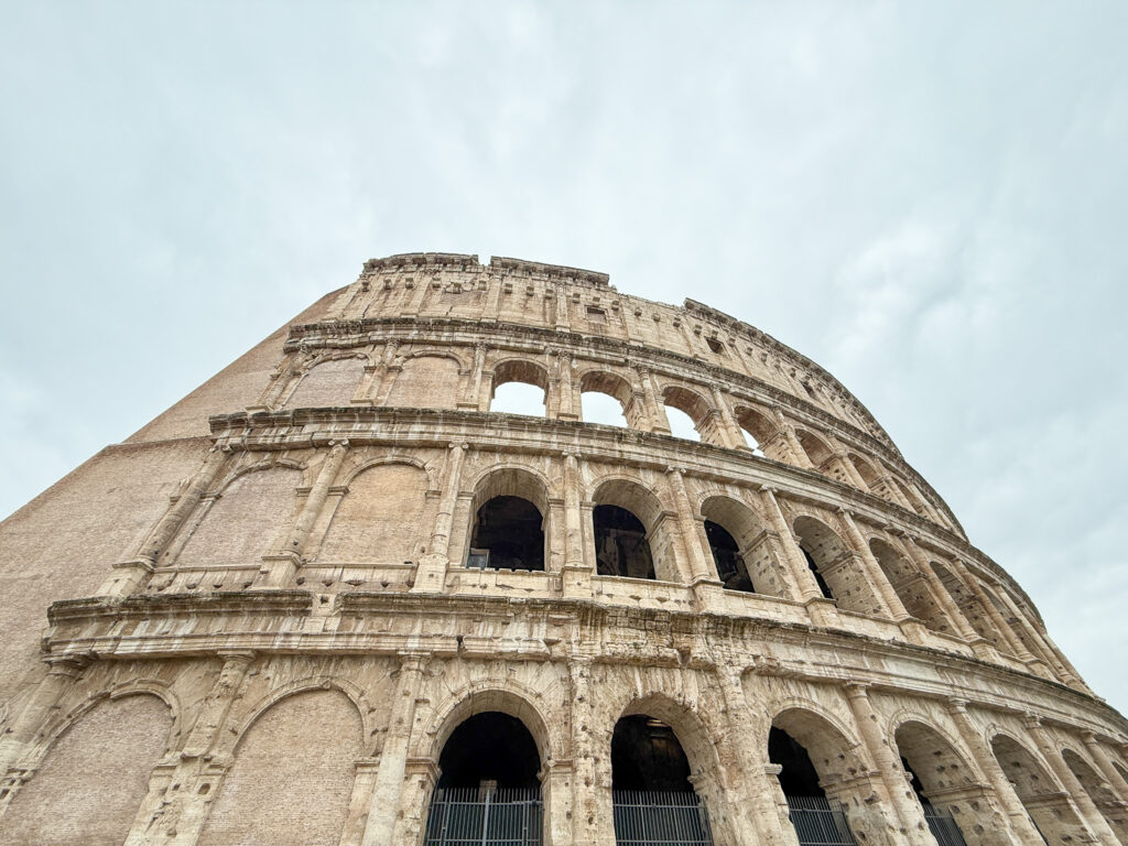 View of the colosseum in Rome, Italy