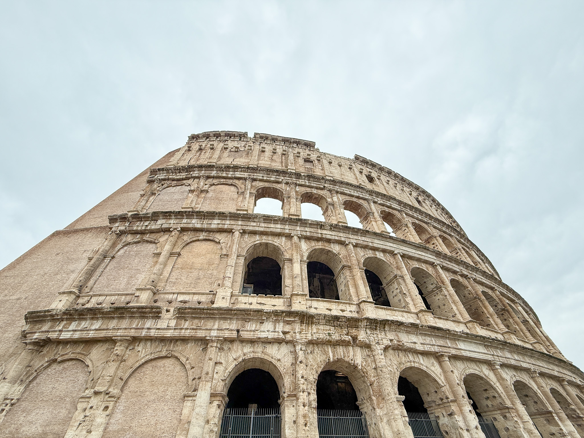 View of the colosseum in Rome, Italy