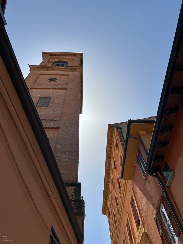 Red buildings of Bologna, Italy