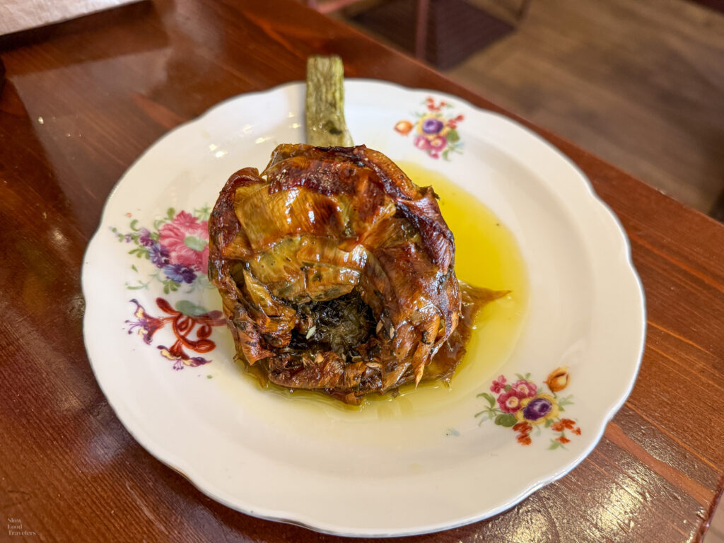 Grilled artichoke