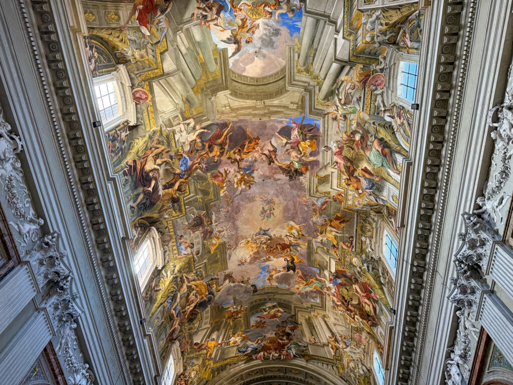Ceiling of Chiesa di Sant'Ignazio di Loyola in Rome, Italy